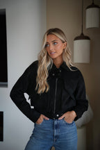 Solan Black - Suede Jacket
