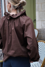 Madeleine Chocolate Blouse