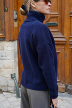 Timothée Turtleneck Sweater Navy