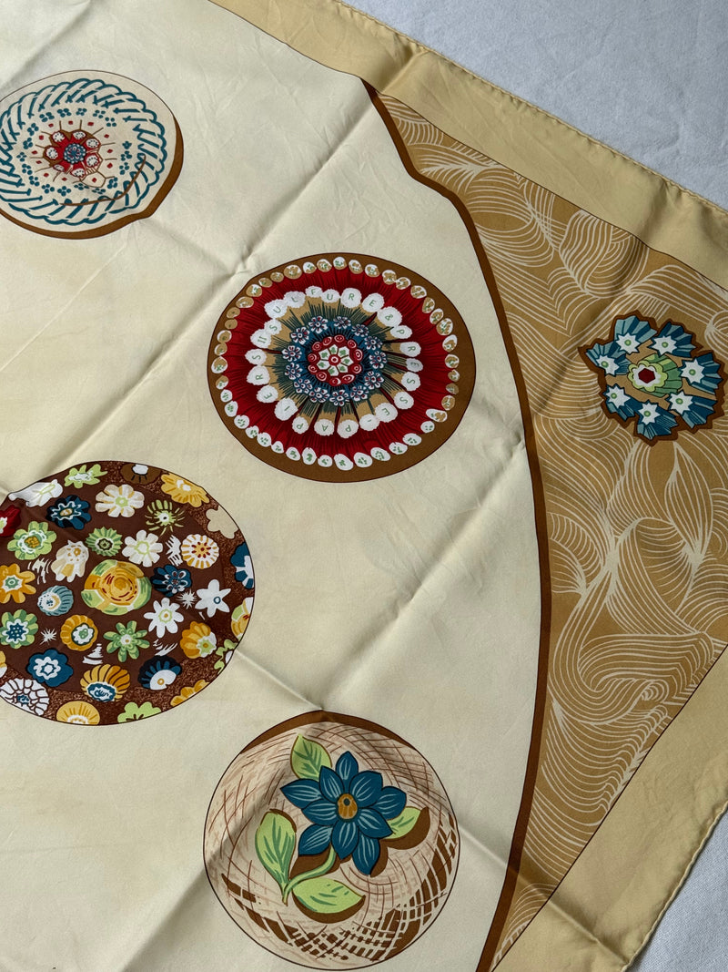 Foulard Hermès – Modèle Sulfures Et Presse-Papiers Ii