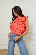 Top Satine - Corail