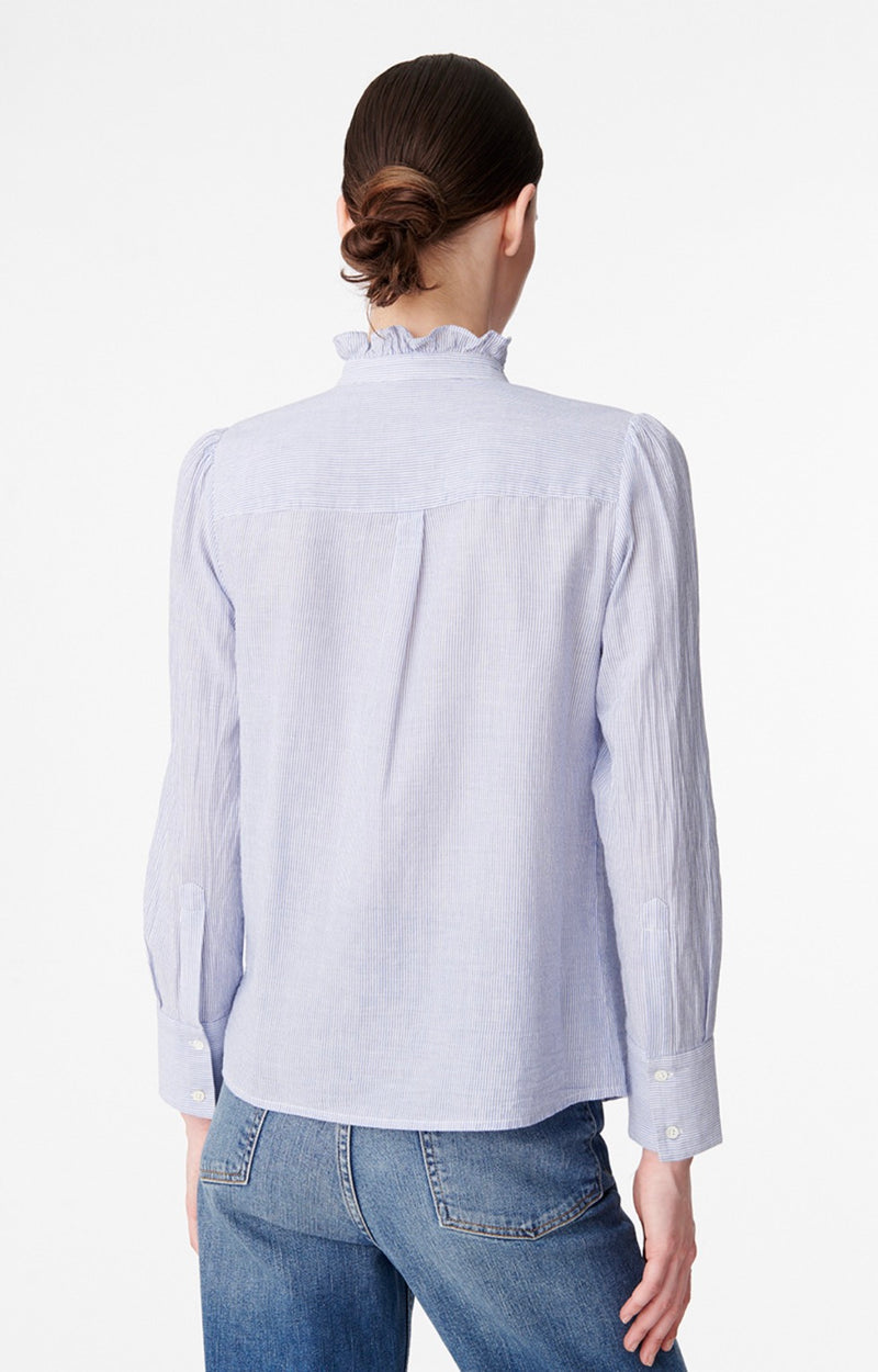 Blouse Nicolas - White Et Blue