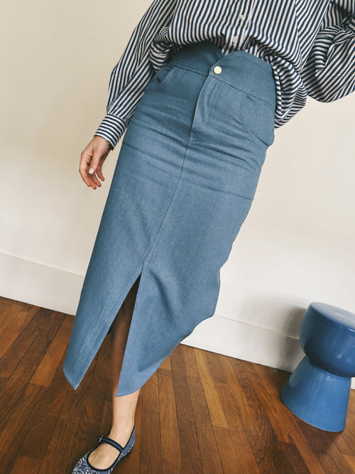 Gigi Skirt - Denim