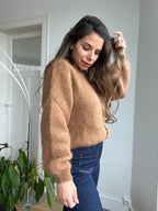 Maille En Laine Bianca Camel