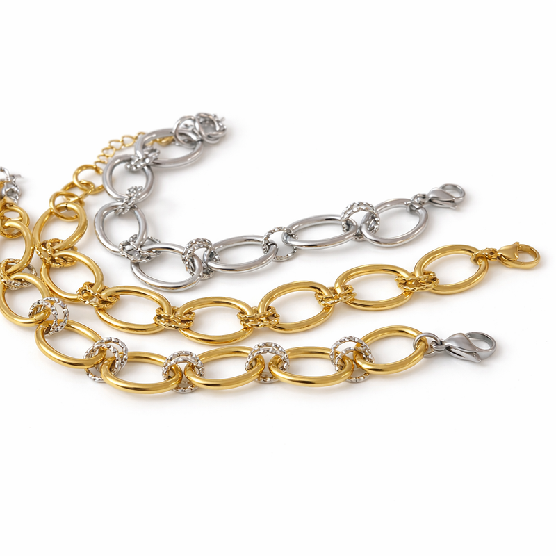 Bracelet Dinia - Doré, Argent Ou Bicolore