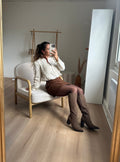 Léane taupe faux suede boots