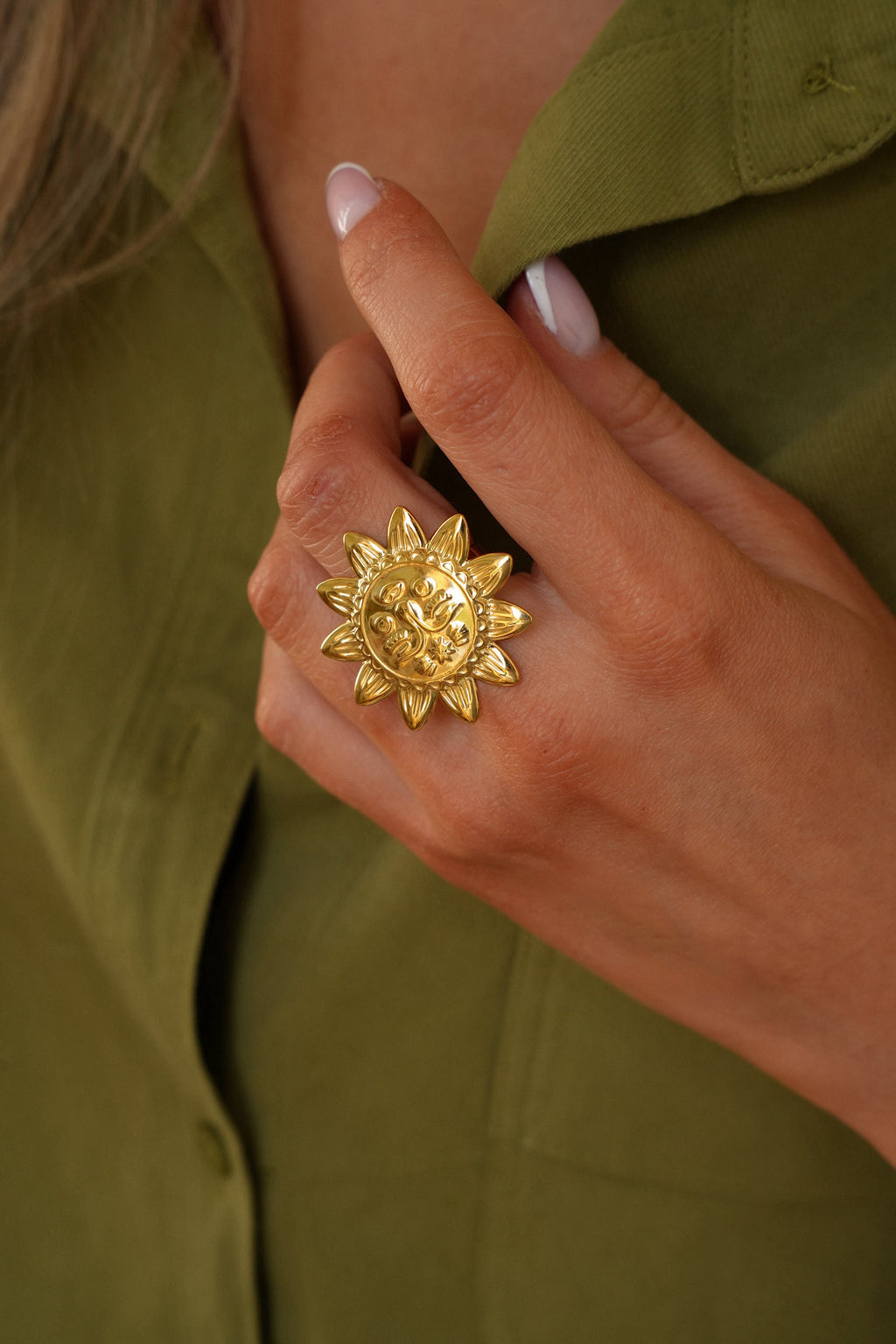Bague Acier - Pika Dorée