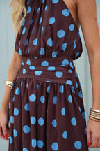 Robe À Pois Eve - Chocolat