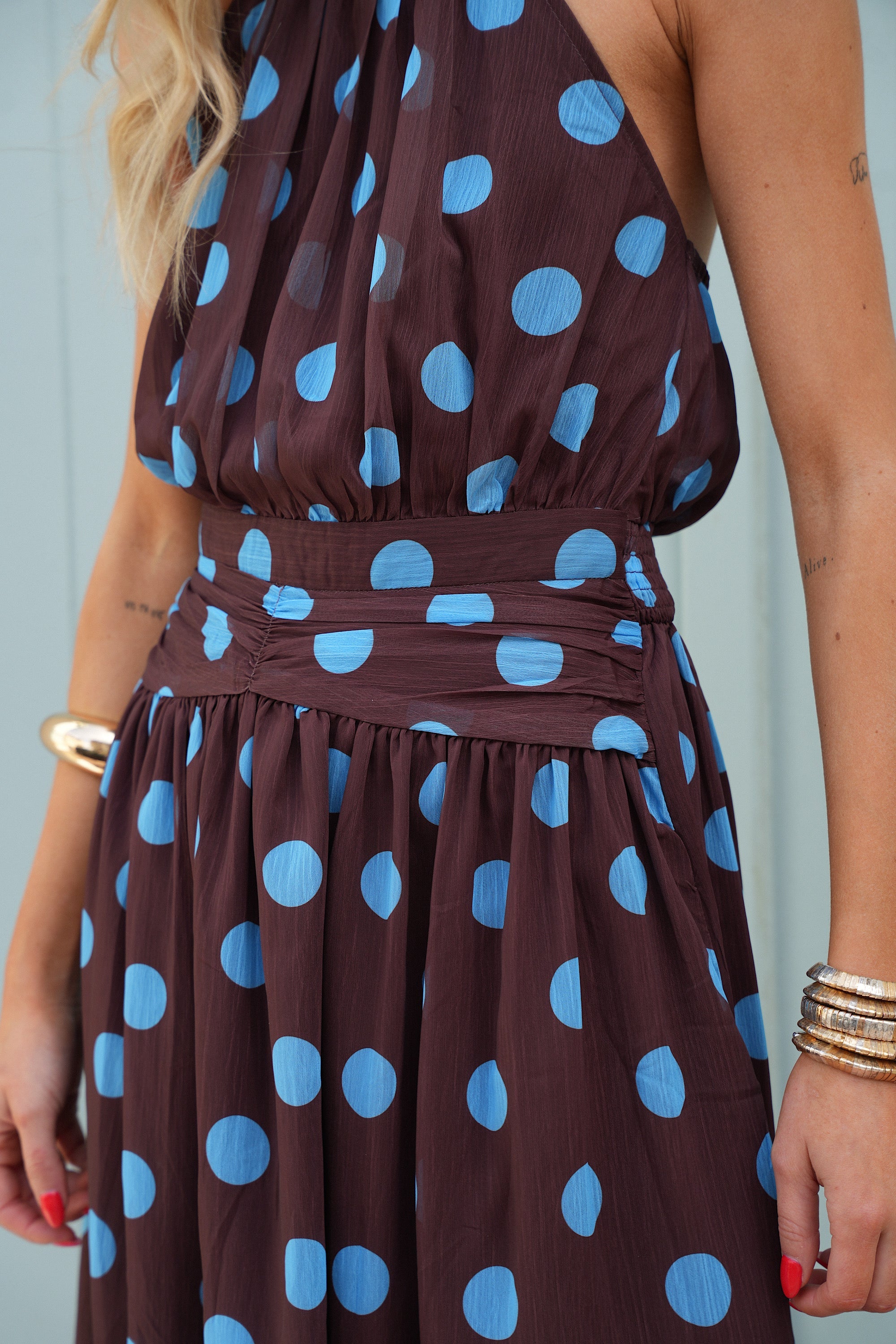 Robe À Pois Eve - Chocolat