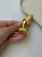 Pendientes Vintage - Diseño Trenzado Dorado