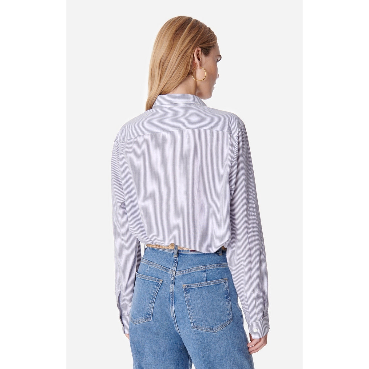 Overhemd Lange Mouwen Dim - Blauw