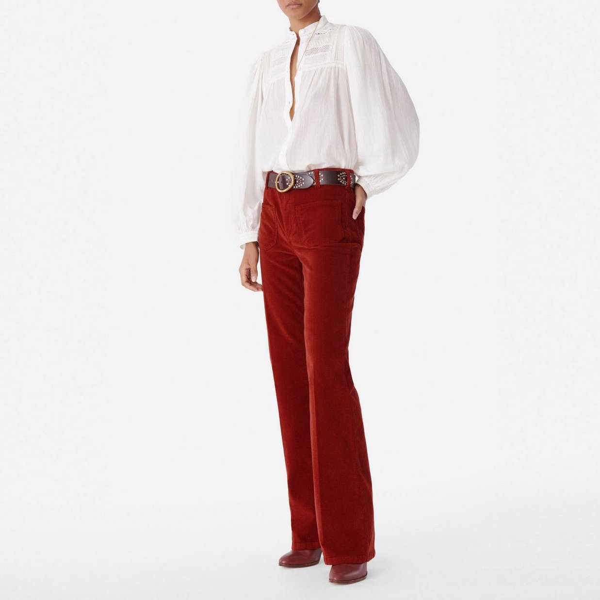 Dompay Trousers - Brick