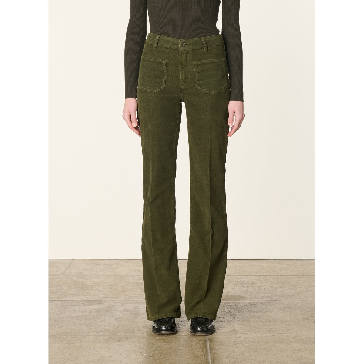 Pantalon Flare Dompay - Vert Fonce