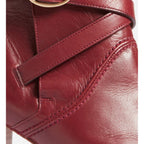 Botines De Cuero - Caoba