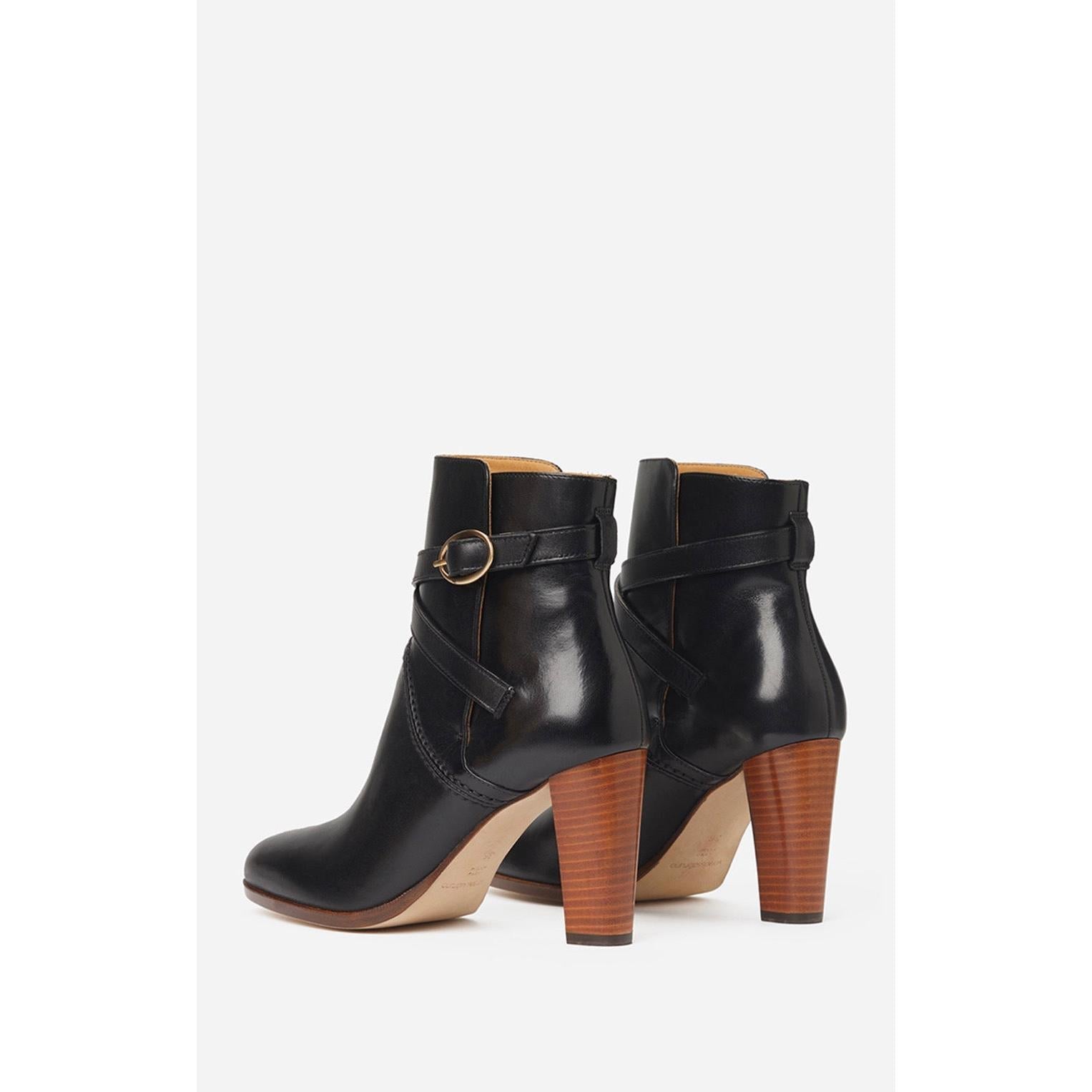 Leather Ankle Boots - Black