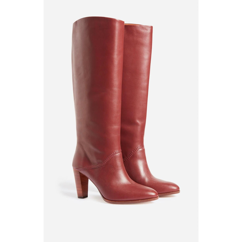 Leather Boots - Mahogany
