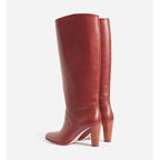Leather Boots - Mahogany