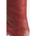 Leather Boots - Mahogany