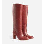 Leather Boots - Mahogany
