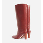 Leather Boots - Mahogany