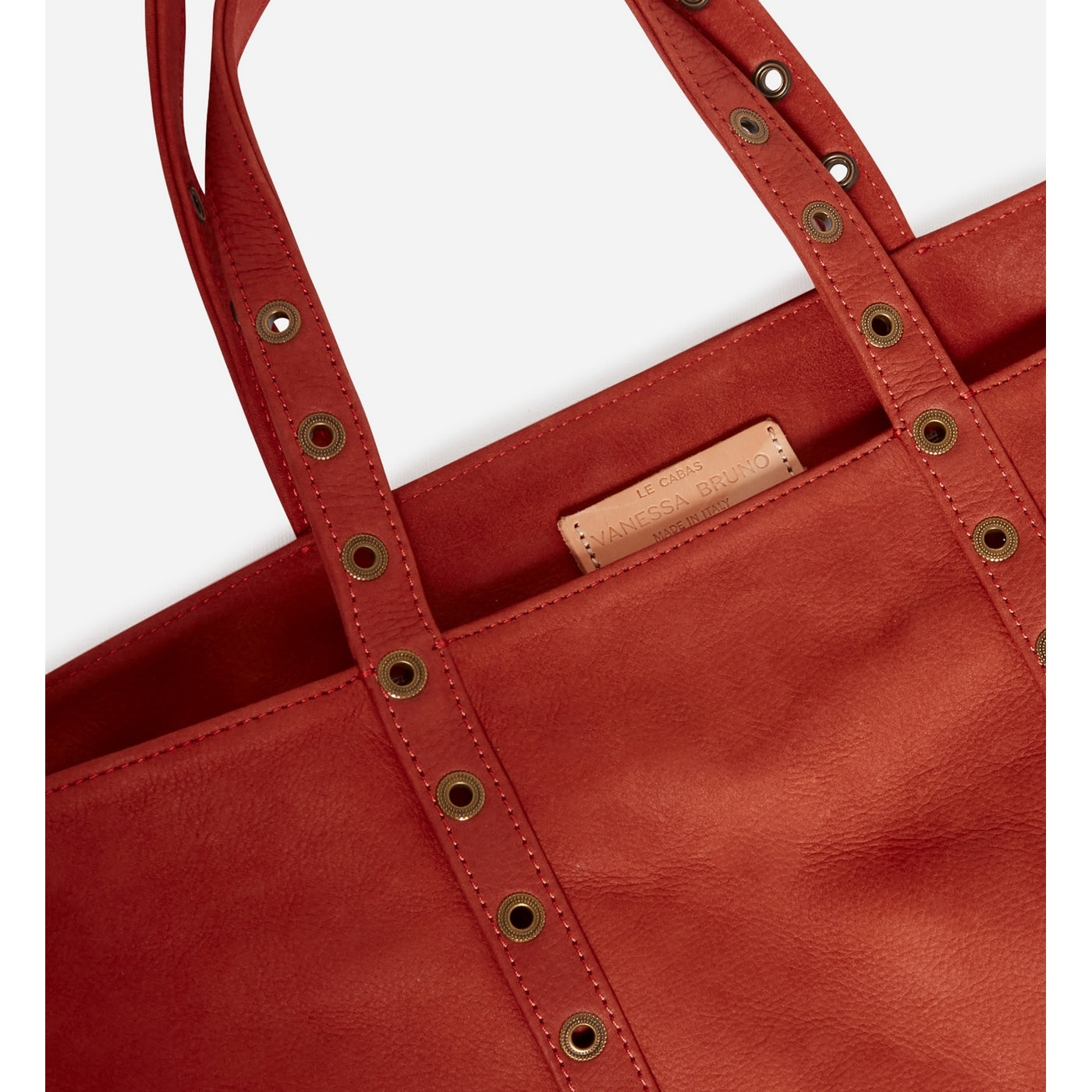 Cabas L En Nubuck - Rouille
