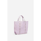 Cabas M In Crackled Leather - Parme
