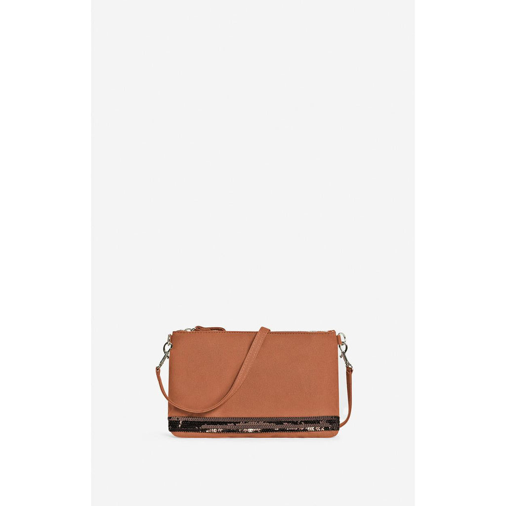 Bolso de Mano con Cremallera - Brownie