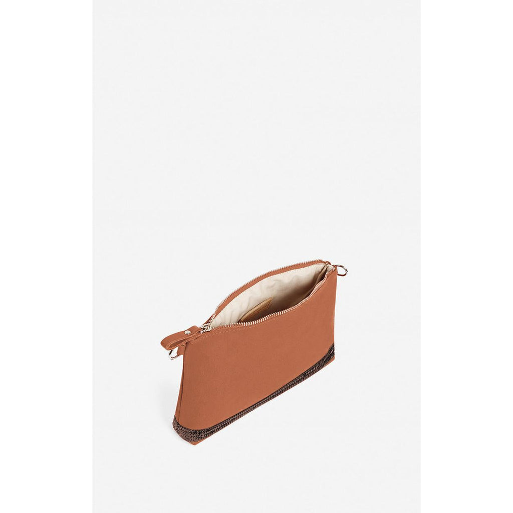 Bolso de Mano con Cremallera - Brownie