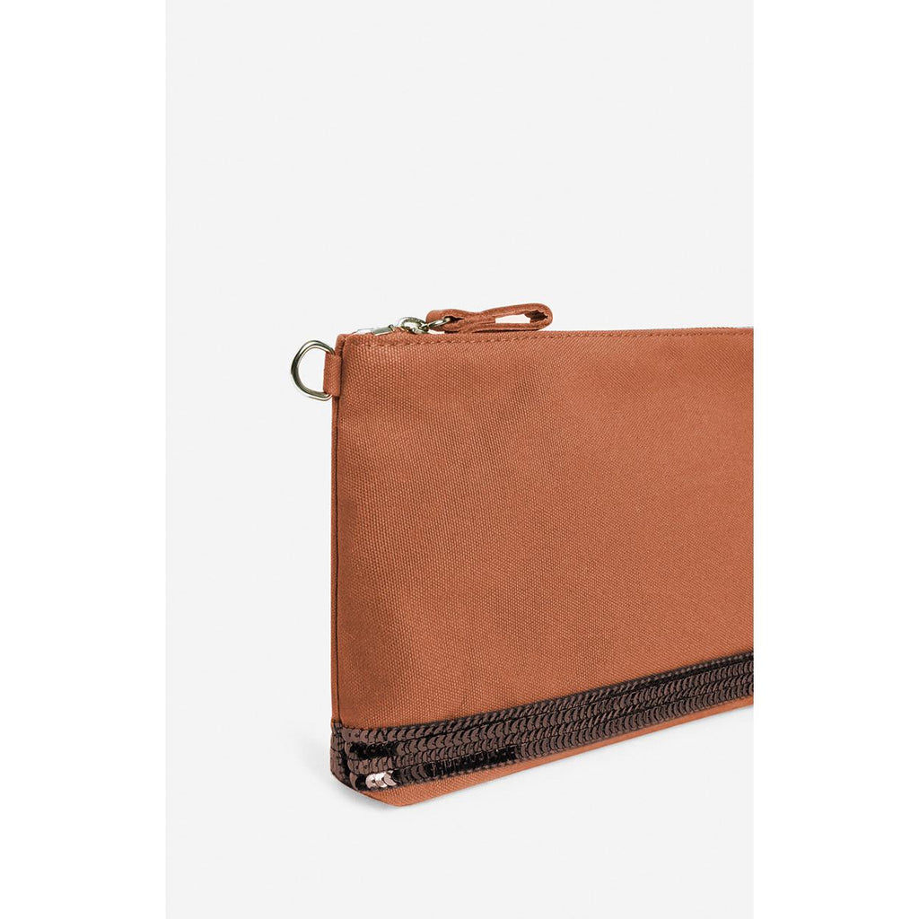 Bolso de Mano con Cremallera - Brownie