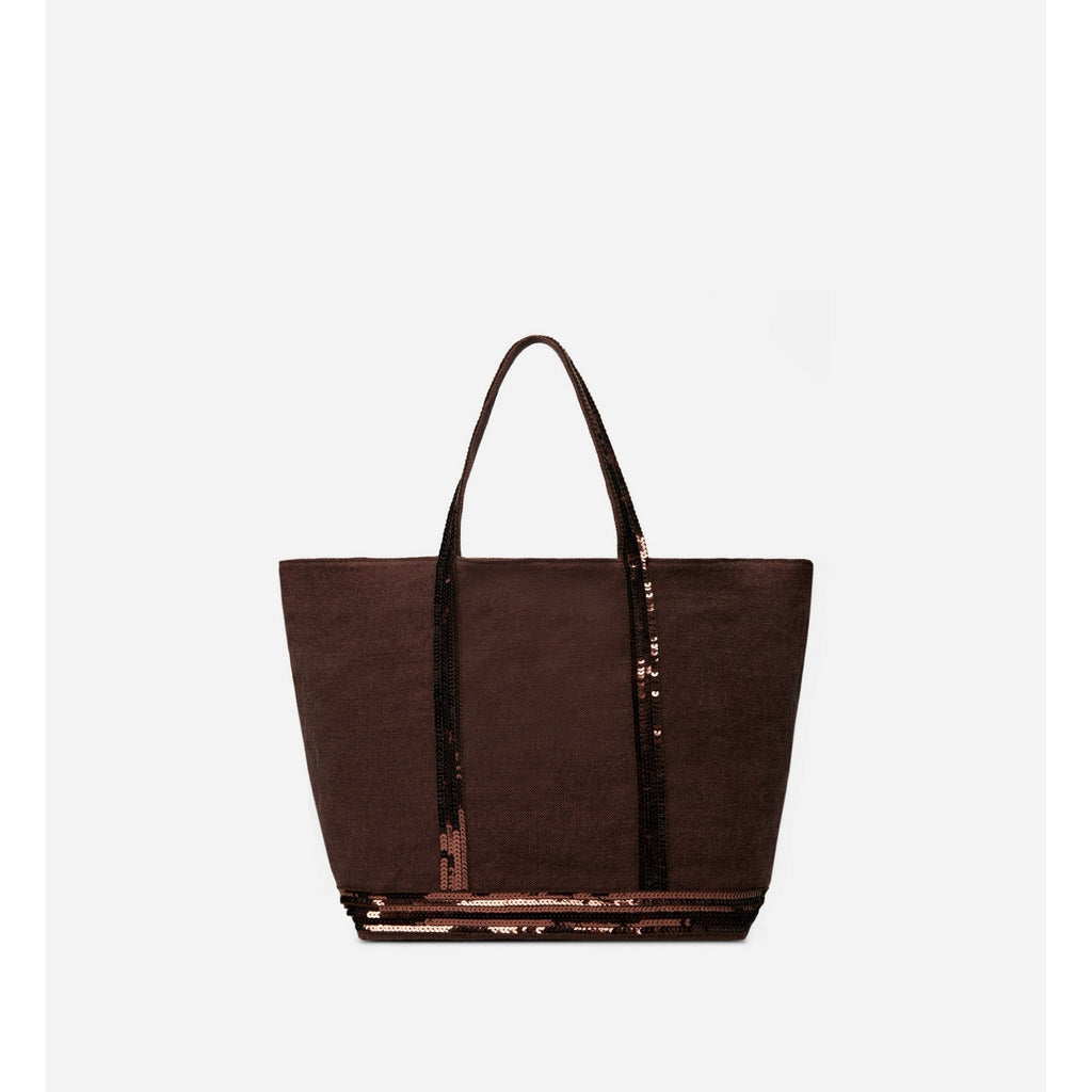 Linen M Tote Bag - Plum