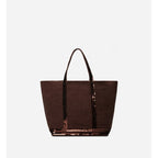 Linen M Tote Bag - Plum