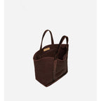 Linen M Tote Bag - Plum