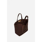 Linen M Tote Bag - Plum