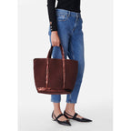 Linen M Tote Bag - Plum