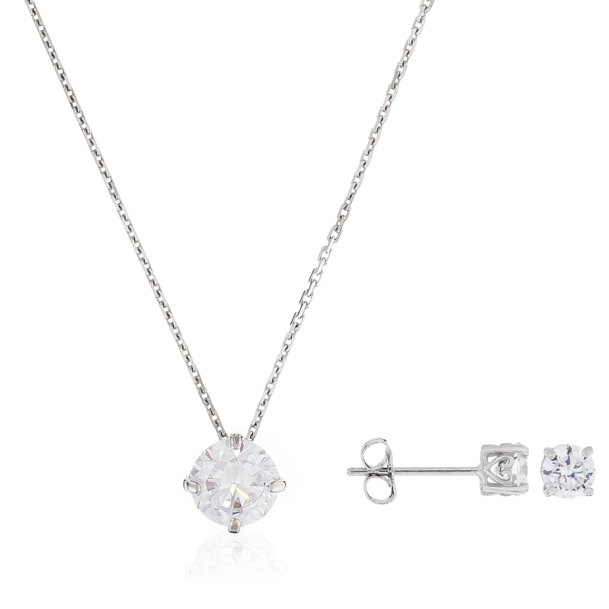 Parure "Splendeur" Or Blanc 375/1000
