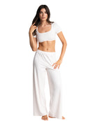 Crop-Top Manches Courtes Isabella - Blanc