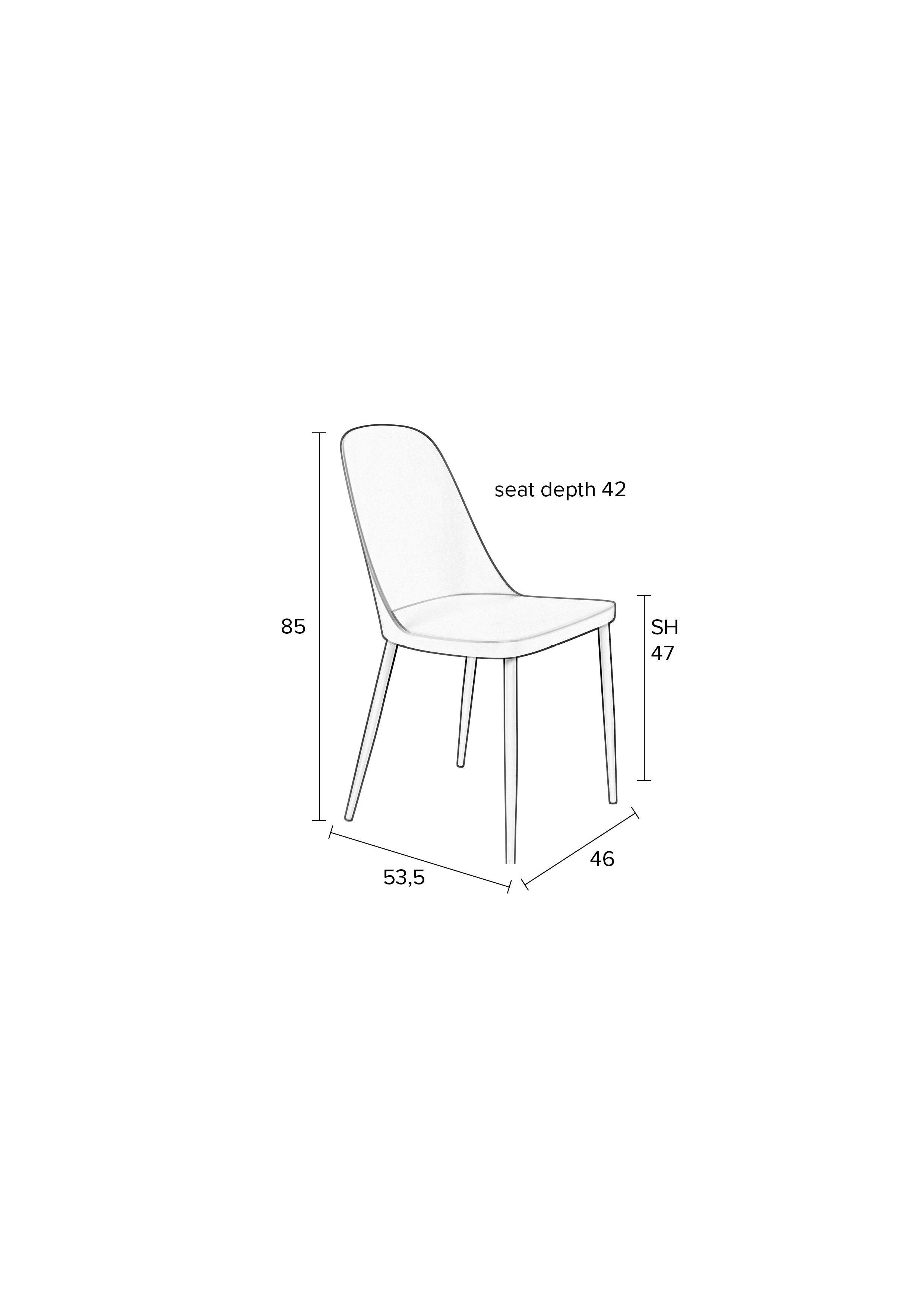 Pip All - Dining Room Chair - Steel - Beige