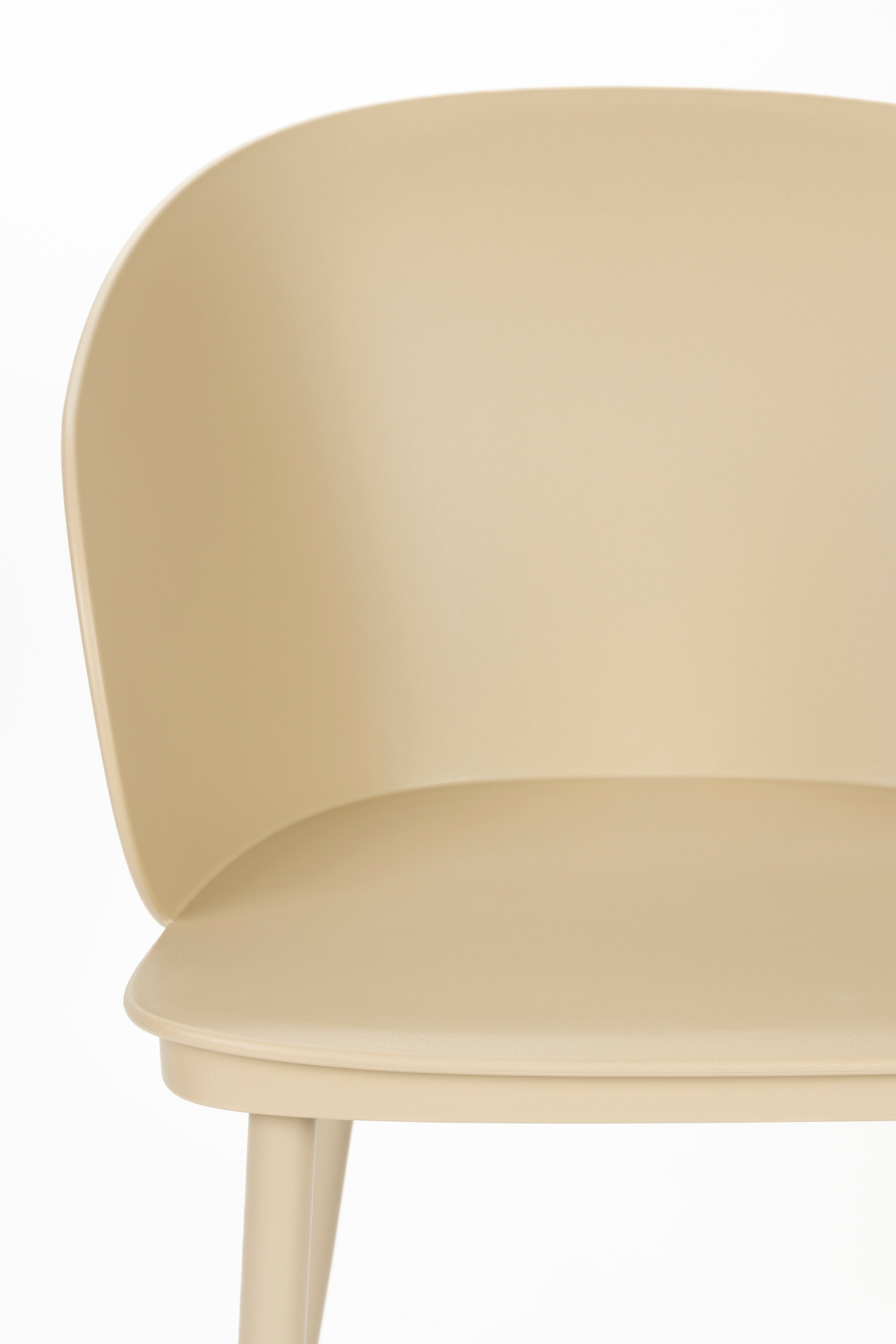 Gigi All - Dining Chair - Polypropylene Plastic - Beige/White