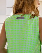Top À Carreaux Vichy - Lime