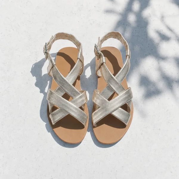 Sandalias Banita - Platino