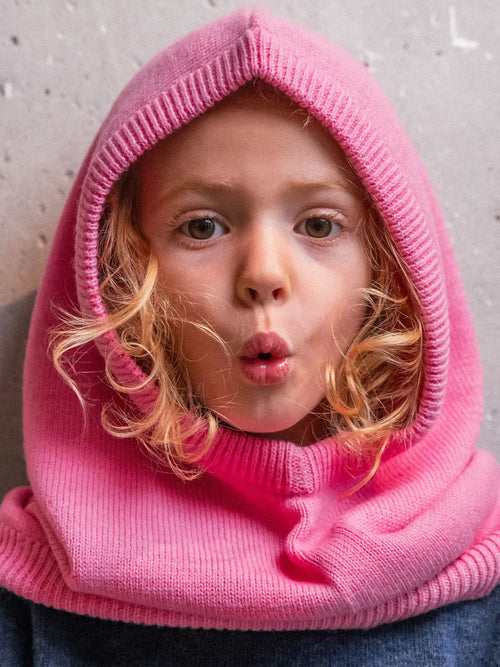 The Candy Pink 100% Wool Balaclava