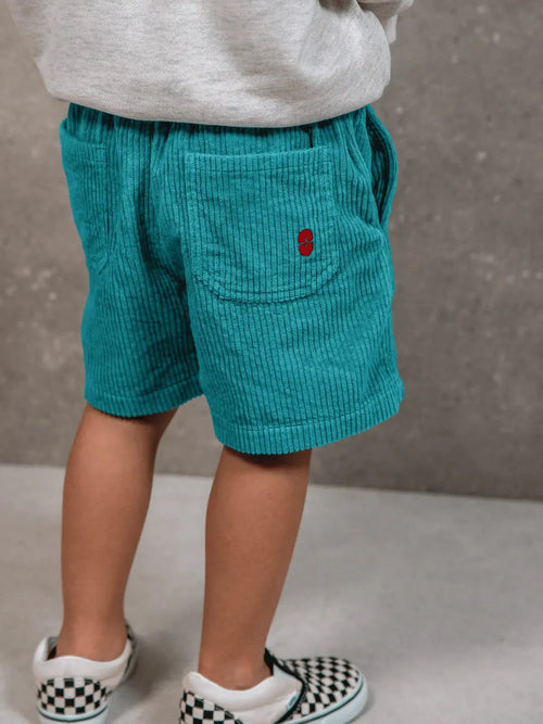 Duck Green Velvet Bermuda Shorts