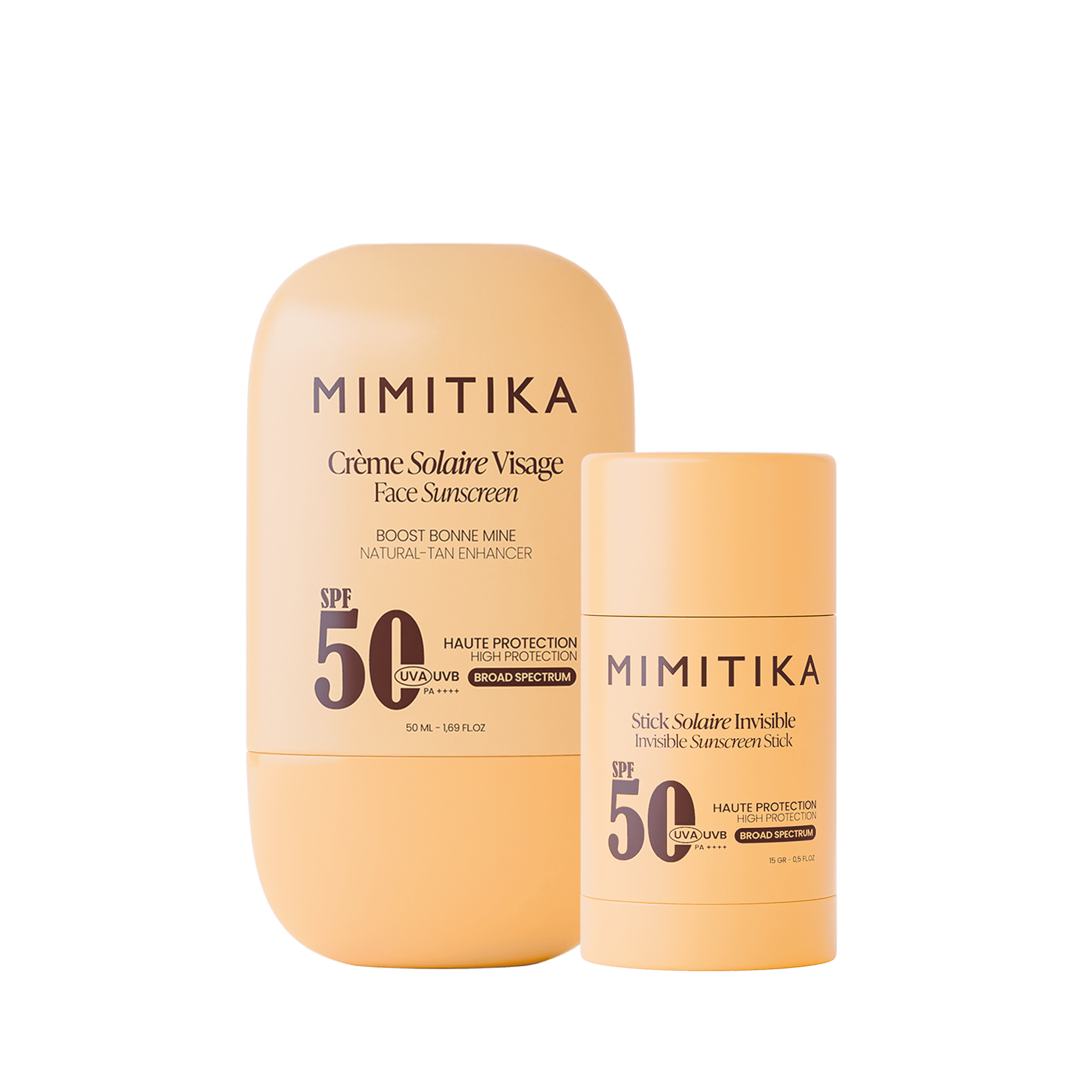 Duo Crème Visage SPF50 et Stick Solaire SPF50