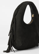 Bag S Small Adelice Fringed - Black - Women