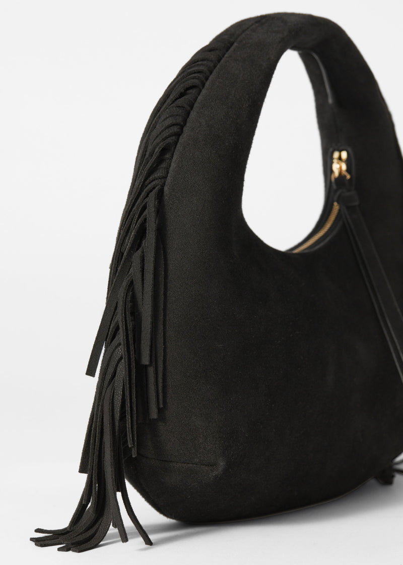 Bag S Small Adelice Fringed - Black - Women