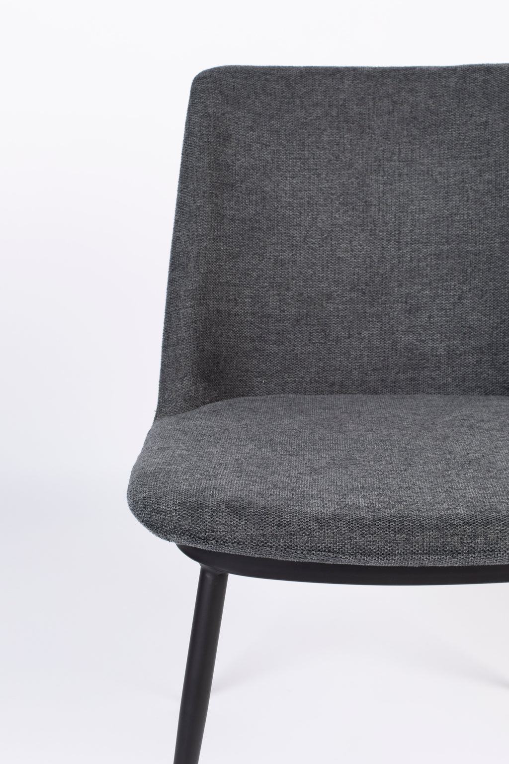 Lionel - Dining Room Chair - Fabric - Dark Gray