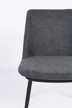 Lionel - Dining Room Chair - Fabric - Dark Gray