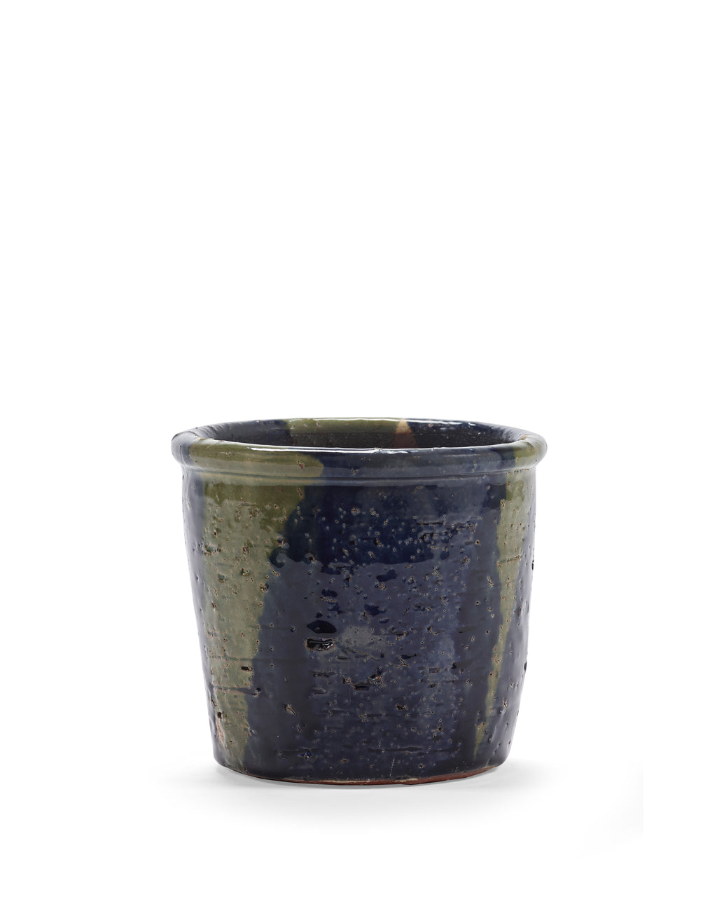 Glazed Shades - Blumentopf - M - Terrakotta - Blaugrau