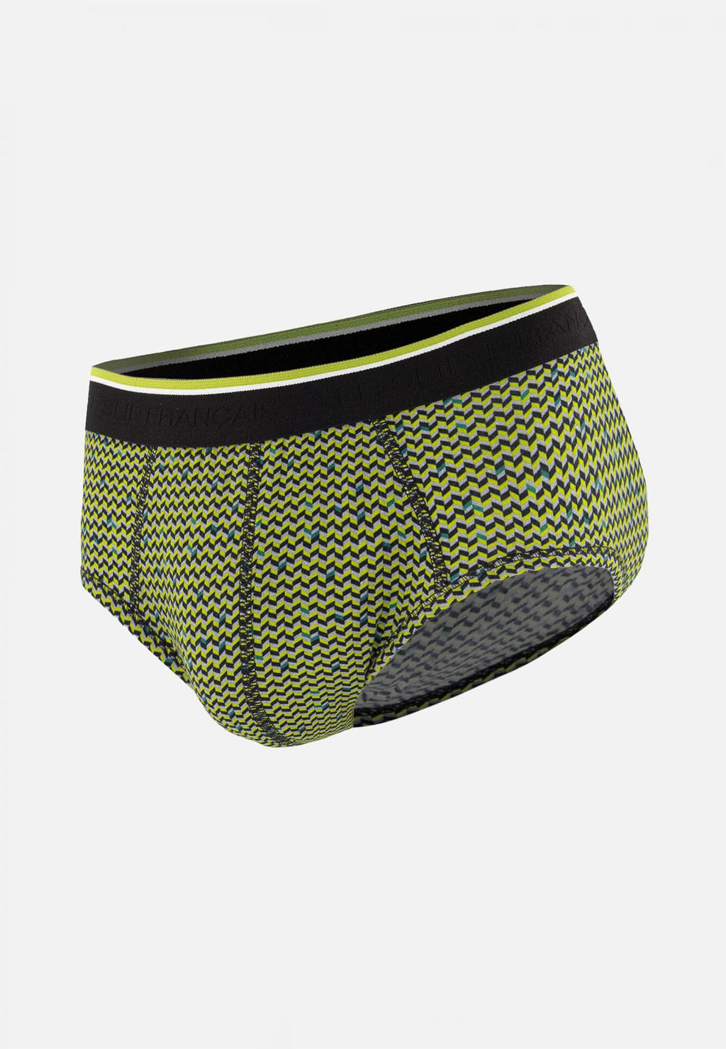 Terrible Chevron Cotton Briefs - Anise Yellow