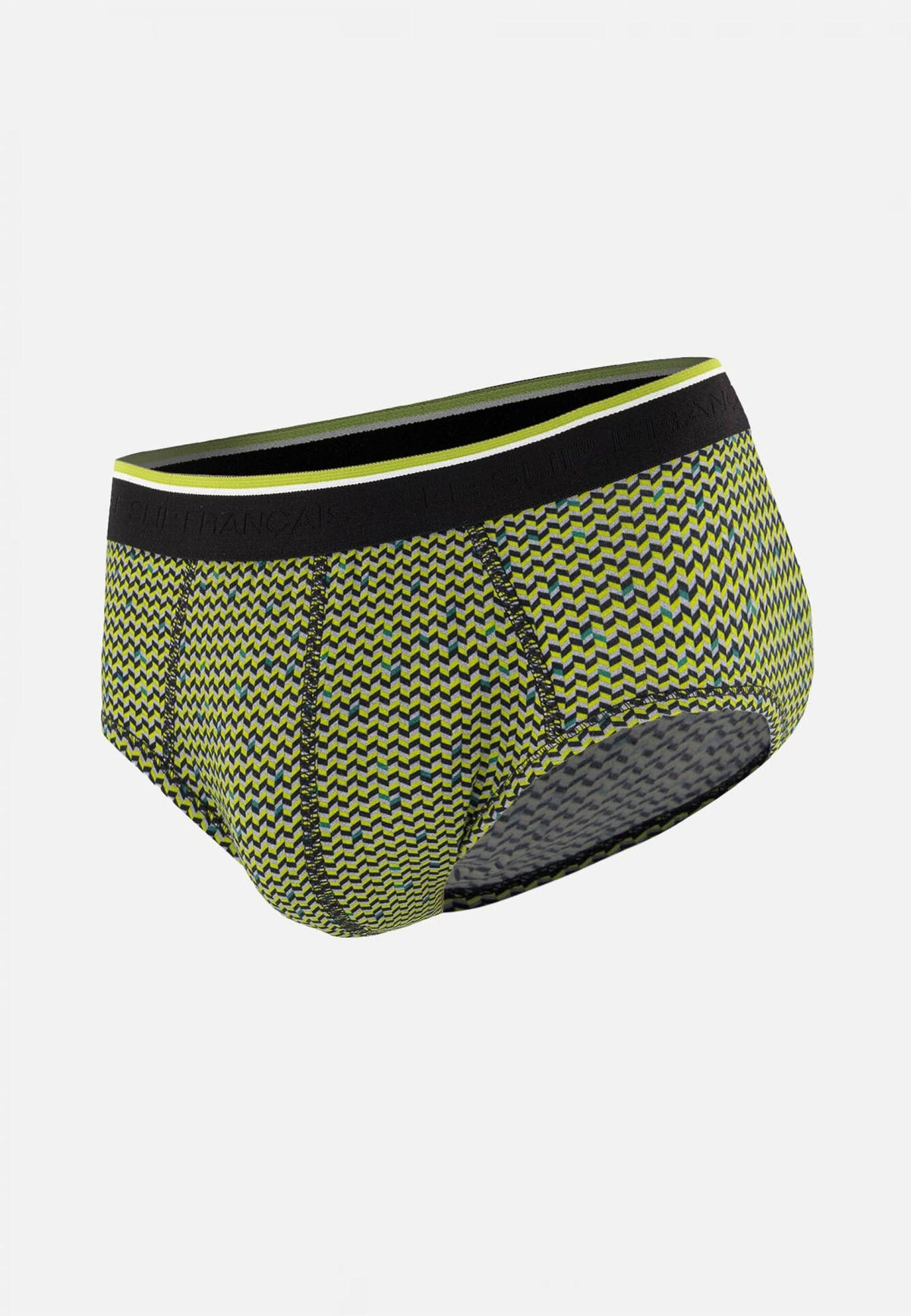 Terrible Chevron Cotton Briefs - Anise Yellow